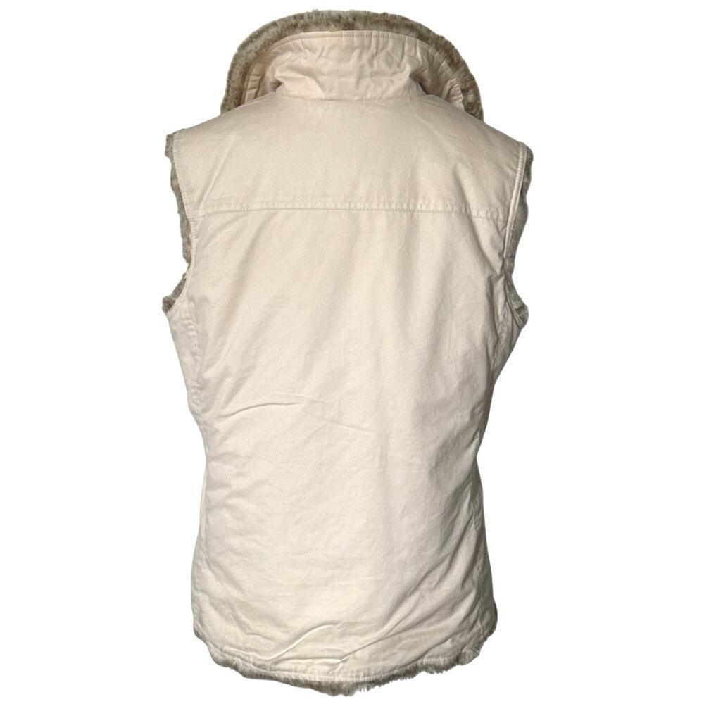 Fully Reversible Faux Fur Vest Women’s Size M Old Navy - Picture 3 of 9